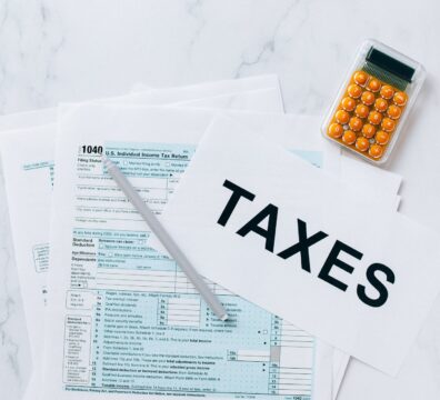 tax documents on the table
